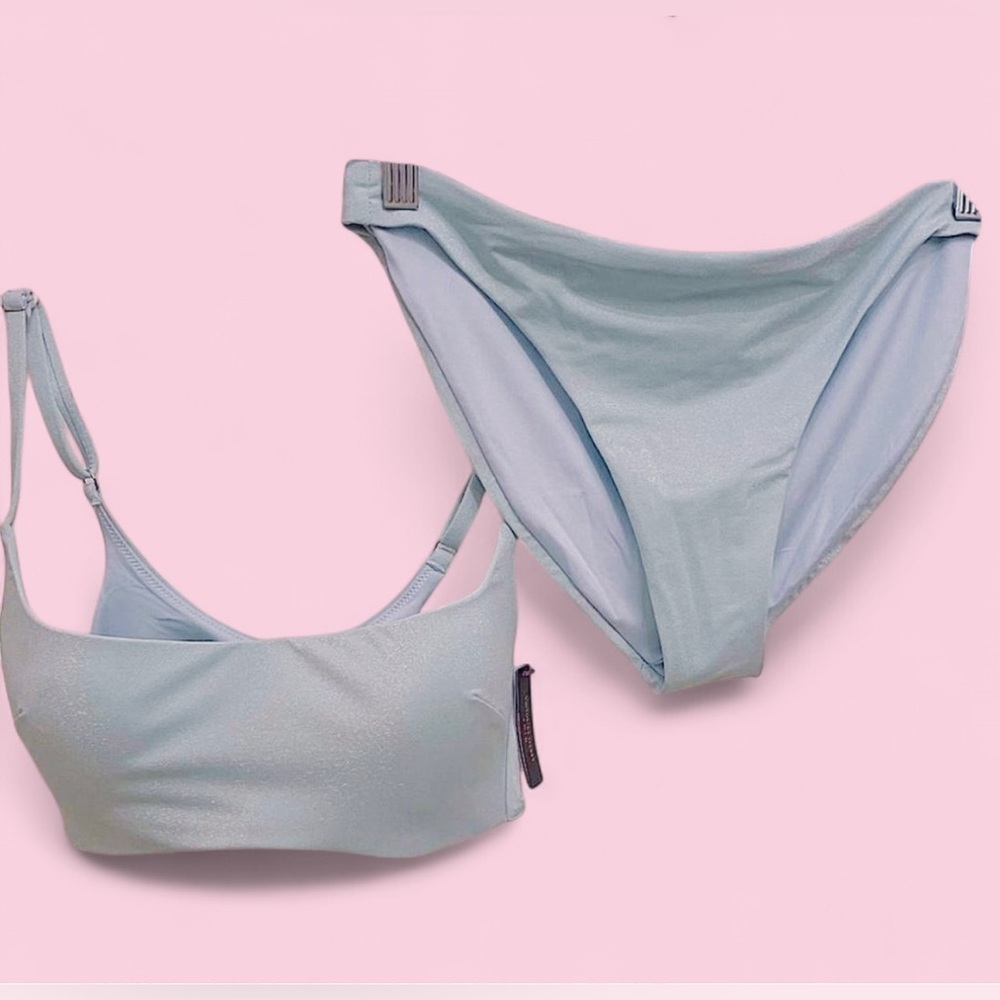 NWT~Victoria’s Secret Shimmery Sea Foam Bikini Set